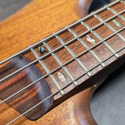 1995 Ibanez SR1000 Custom PJ Precision Jazz Bass Häussel and Lollar Custom Pickups MIJ FujiGen Wenge Bubinga Neck Stained Oil Natural Mahogany Japanese Japan Prestige SDGR Soundgear SR 1000 Bass Guitar image 4