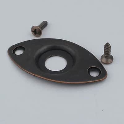 Tele Style Set Guitar Bronze Bridge, Control Plate, Knobs, Neck Plate, Jack Plate image 3