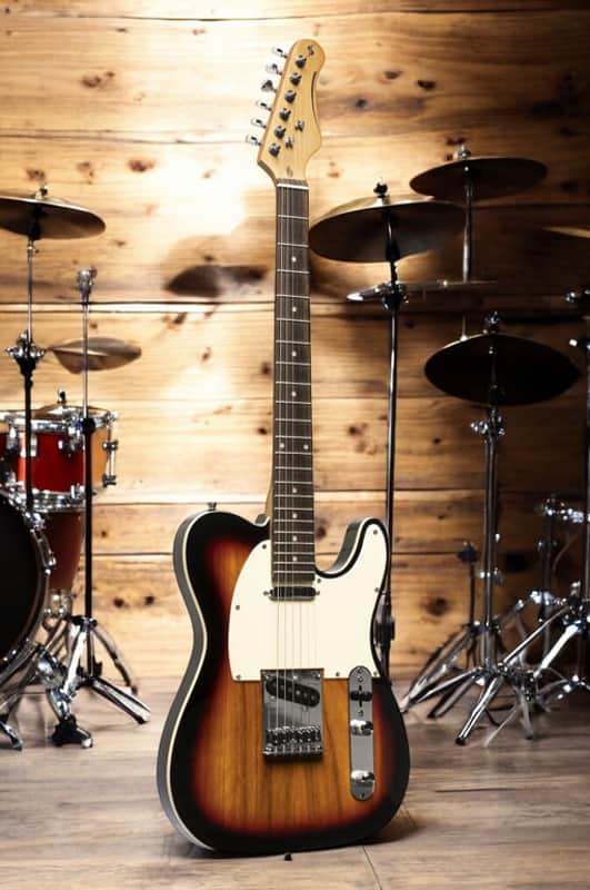 Stagg "T" Series Standard Electric Guitar, Sunburst, Made in Korea image 1