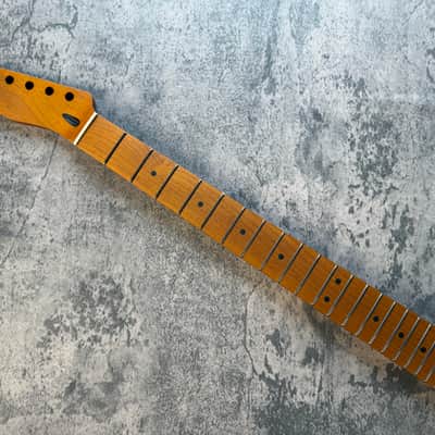 BMC Guitar Neck Left Hand Tele® Telecaster® 22 Fret Roasted Maple With Maple Fingerboard Nitro Lacquer 9.5 Radius.  [TN112] image 1