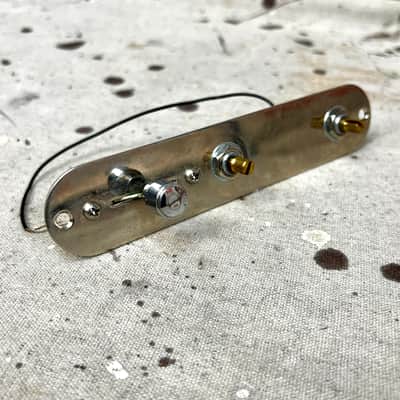 Used Unbranded Aftermarket Telecaster Control Plate and Wiring Harness CTS Pots image 2