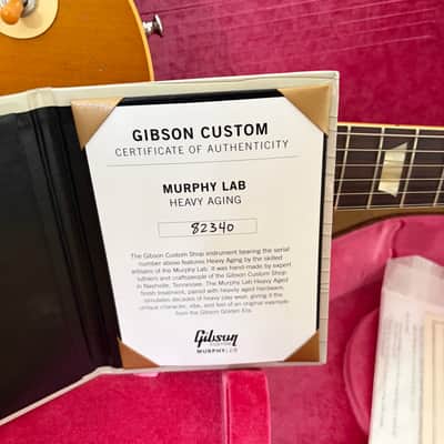 2022 Custom Shop Murphy Lab '58 Les Paul Standard Reissue Heavy Aged image 20