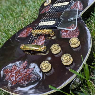 The "Imperial" Custom: Hand-Carved Braganza Single-Cut Electric Guitar. One-of-a-Kind image 4