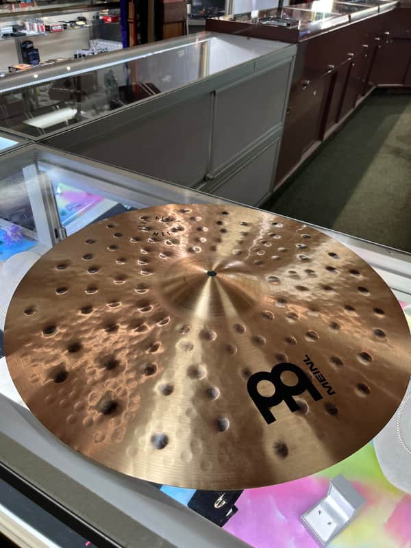 Meinl 20" Pure Alloy Extra Hammered Crash / Ride Cymbal 2017 - Present - Traditional - LIGHT BENDS image 1
