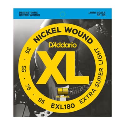 D'Addario EXL180 Nickel Wound Bass, Extra Super Light, 35-95, Long Scale image 1