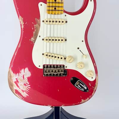 Fender USA Custom Shop  1957 HEAVY RELIC STRAT- FIESTA RED Ser#:R150868 image 1