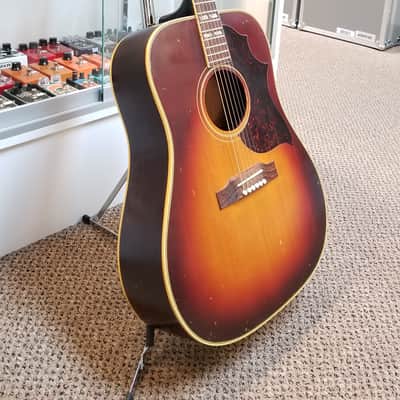 vintage 60's Gibson Southern Jumbo SJ in Cherry Sunburst with Hard Case image 6