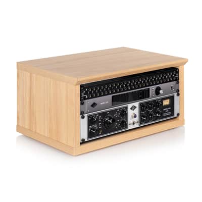 Gator Frameworks Elite Furniture Series 4U Wood Desktop Studio Rack in Natural Maple Matte Finish (GFW-ELITERK-4U-MPL) image 1