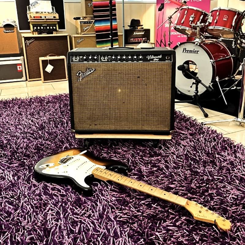 1964 Fender Vibroverb AA763 Blackface with Original JBL D130
