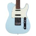 Fender Deluxe Nashville Telecaster Electric Guitar, Rosewood, Daphne Blue