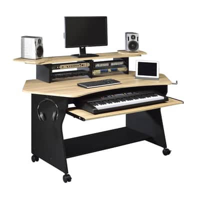 Musiea IM100 Series Music Recording Studio Desk Workstation with 2 x 4U Rack image 1