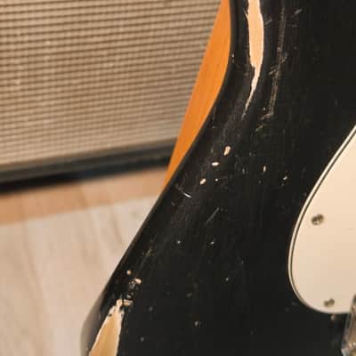 Fender Strat 1972 neck Black Refin non original Body with '68 Fender Custom Shop pick ups Player's grade image 14