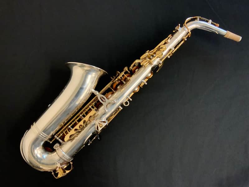 Jupiter JAS-869 Alto Saxophone Silver-plated w/ Gold Lacquer Keys