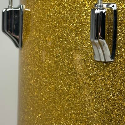 Rogers 20/12/16" Cleveland-Era Holiday Drum Set - VIDEO Gold Sparkle "Headliner" Outfit w/ 5x14" Powertone image 19