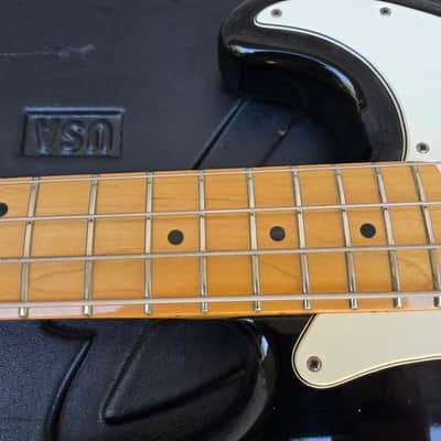 Vintage 1983 Fender Precision Bass Elite I Bass Guitar w/ Original Plastic Molded Case! image 10