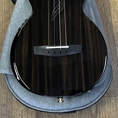 ENYA FEATHER MAHOGANY BLACK ACOUSTIC-ELECTRIC TENOR UKULELE W/FX (USED) image 2