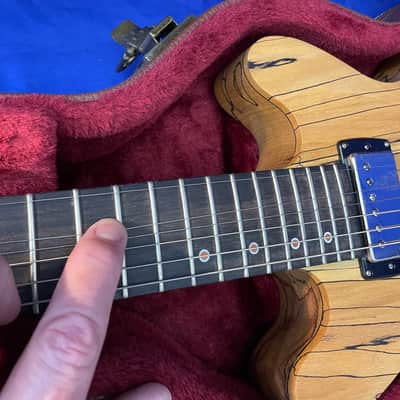 Maybury Guitars Custom Double Cut 2021 - Natural Spalted Birch image 10