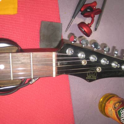 Vintage Hondo Deluxe Series 785 B.C. Rich Bitch 1983 Black MIJ image 2