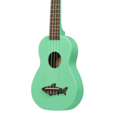 Makala Soprano Shark Series Ukulele, Surf Green image 3
