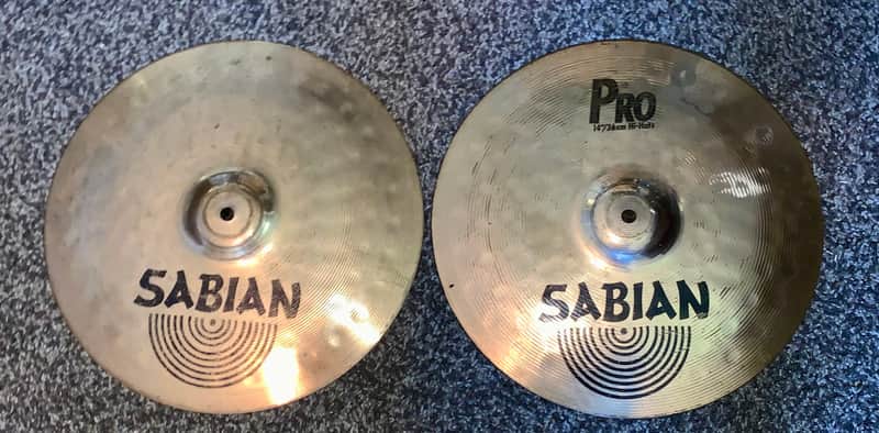 Sabian pro 14" inch Hi-Hat Cymbals (Pair) 2002 - 2018 - Brilliant image 1