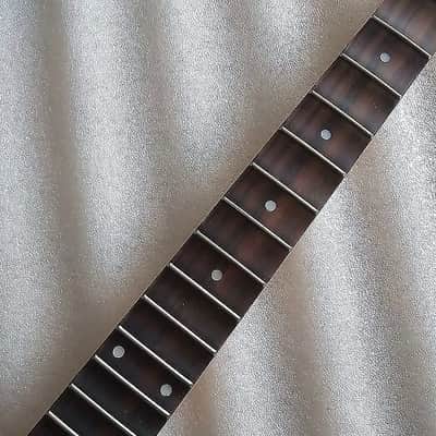 Reversed Head Guitar Strat Style Maple Wood Neck, 22 Frets Rosewood Scalloped Fingerboard Fretboard image 5