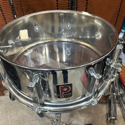 Premier 5X14" steel snare drum (TL-416) 60's - chrome image 6