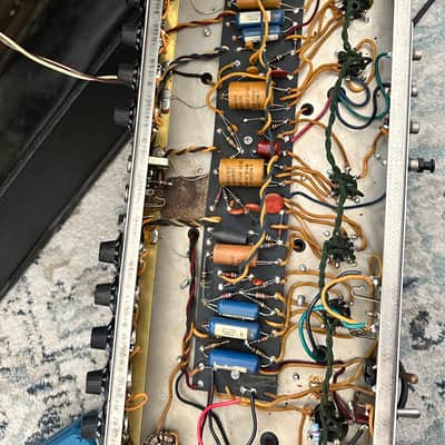 1965 Fender Twin Reverb – AB763 Blackface – Original Schumacher Iron, Jensen C12Ns, Blue Molded Caps image 9