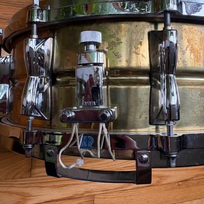 (Video) Yamaha 1990s SD-4105 14x5.5 Seamless Brass Snare Drum image 4
