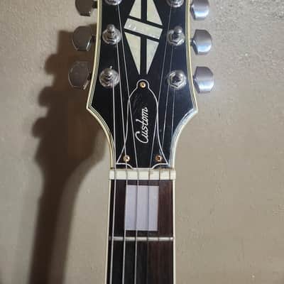 Electra 2242 Les Paul Custom Copy Pre Lawsuit Early 70's Tuxedo Black MIJ with Sperzel Tuners image 4