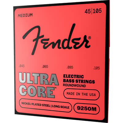 Fender Strings Ultracore 45 105 9250M Nickel Plated Steel - String Set for 4 String Bass Guitar image 3