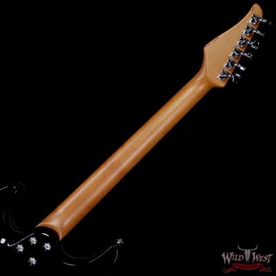 Suhr Custom Modern HSH Basswood Body with Flame Maple Top Roasted Maple Neck Trans Teal 6.80 lbs image 5
