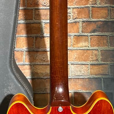 RARE! Epiphone Caiola 1966 ALL Original-1 5/8” Nut-Slim Taper Neck-Faded Cherry image 8