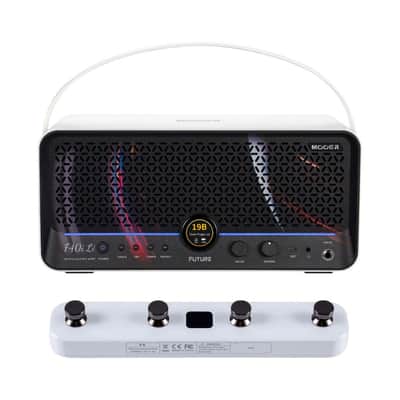 MOOER F40i Li Amp-White Stellar Ring / + White F4 Wireless Footswitch & Strap Included *Ships Today* image 1