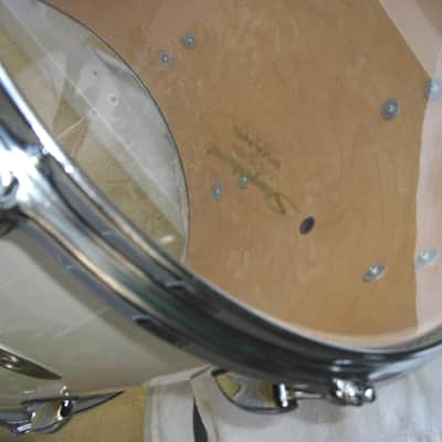 Slingerland HSS Lite 90s era White Lacquer Rack Tom 15X13 Stick Saver Hoops Beautiful NOS Cond! image 10