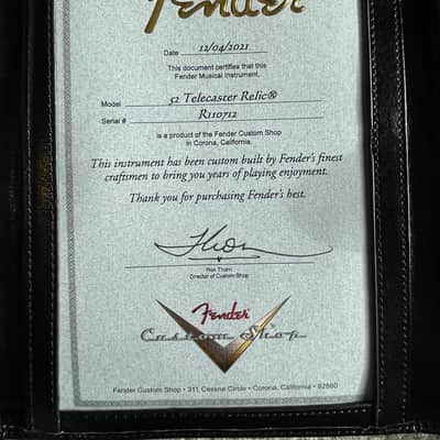 Fender télécaster 2021 - Fender MBD Limited 1952 Telecaster Humbucker Heavy Relic Nocaster Blonde image 17