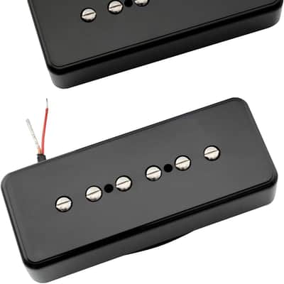 Brio P90 Soap Bar Alnico 5 Black Set image 1