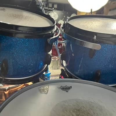 Mark Schulman's P!NK Gretsch USA Maple 7-Piece Drum Set, 2008 — Blue Sparkle image 20