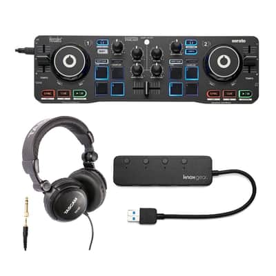 Hercules DJControl Starlight Pocket USB DJ Controller with Headphones & USB Hub image 1