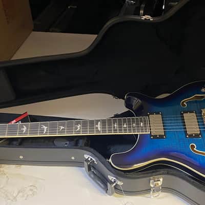 NEW OLD STOCK! 2022 PRS SE Hollowbody II Electric Guitar - Faded Blue Burst - Authorized Dealer - 10566 image 8
