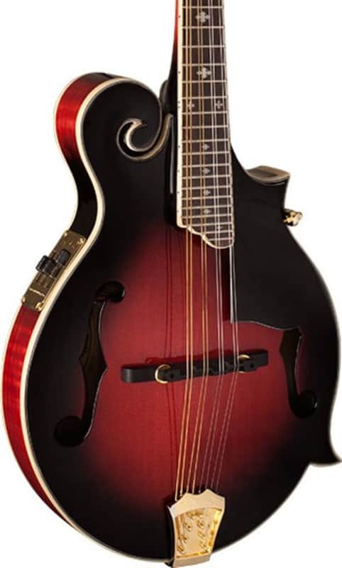 Washburn Americana M3SWE F-Style Acoustic-Electric Mandolin, Solid Spruce Top, Trans Wine Red image 1