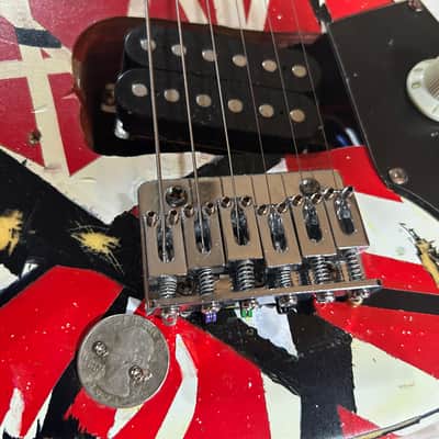 Eddie Van Halen Mini 30" Playable Guitar Set - Custom Built One Of A Kind Set - Great For Playing/Travel/Display image 11