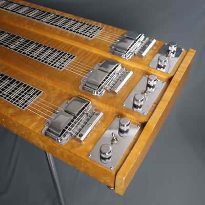 1957 Rickenbacker CW-758 Triple Neck LONG SCALE T8 Console Steel Guitar FIGURED MAPLE image 11