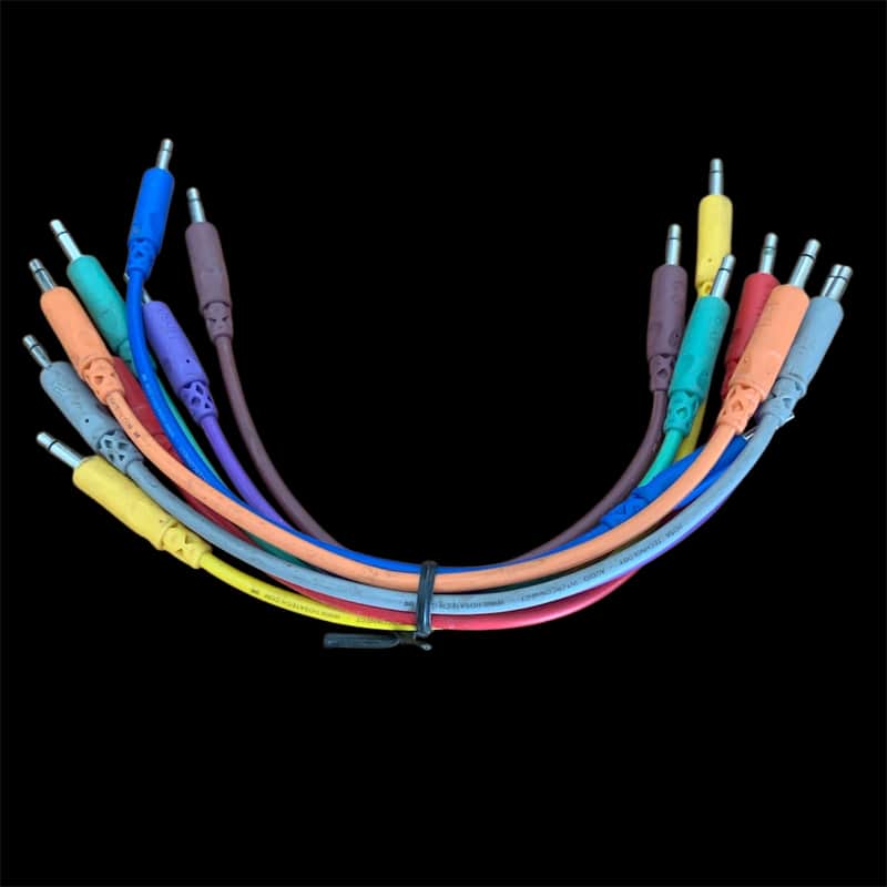 Hosa CMM-815 3.5 mm TS to Same Unbalanced Patch Cable Set image 1