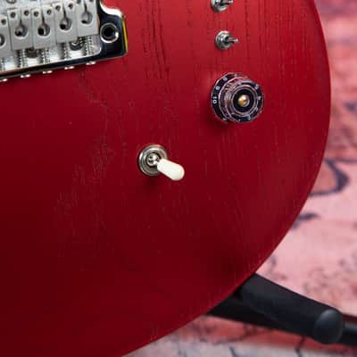PRS CE 24-08 Swamp Ash 2025 Satin Red Apple Metallic image 6