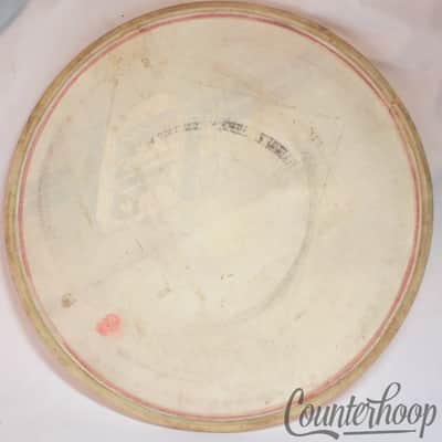 Gretsch 24"Calf Skin Bass Drum Head Vintage 40s USA Calfskin Resonant "B"Shield image 6