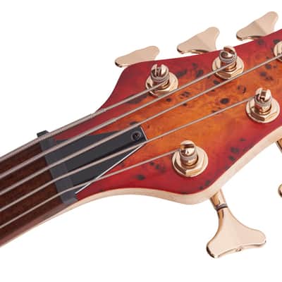Jackson Pro Series Spectra Bass SBP V Transparent Cherry Burst image 3
