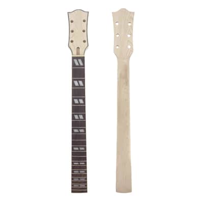 Les Paul/SG Style Bolt-On Unfinished Guitar Neck, Maple & Rosewood with Binding image 1