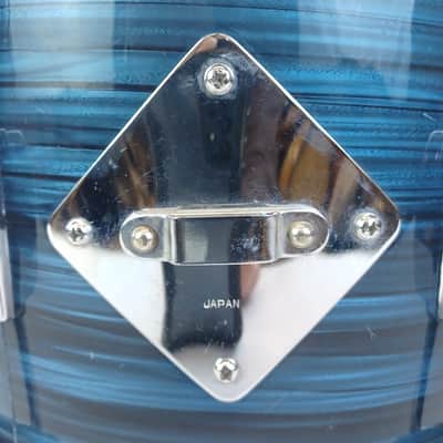 Pearl Apollo 20,12,14 Drum Set Blue Ripple 3Ply MIJ Japan Bass Kick/Tom/Floor60s image 17