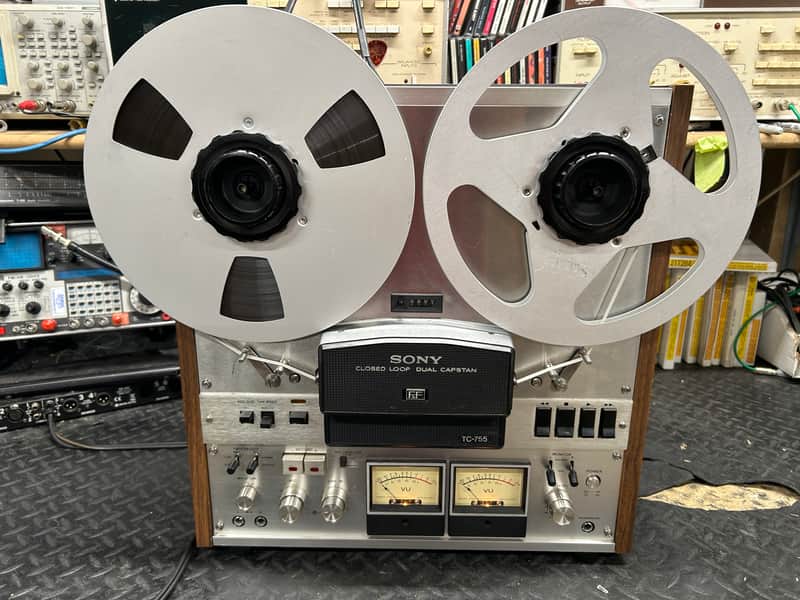 Sony TC-755 4 track 10.5" reel to reel tape deck. SERVICED! image 1