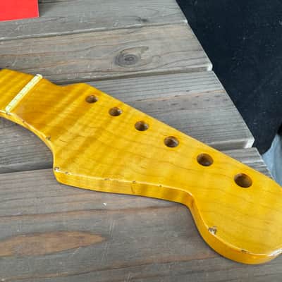 Real Life Relics Curly Flame Maple Stratocaster® Style Neck 21 Fret SMMFV21 #2 image 2